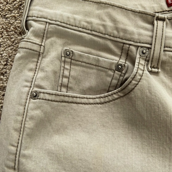 Y2K Levi’s Nouveau 515 Boot Cut Low Rise Stretch Light Tan Jeans Women’s Sz 10 - Picture 8 of 16